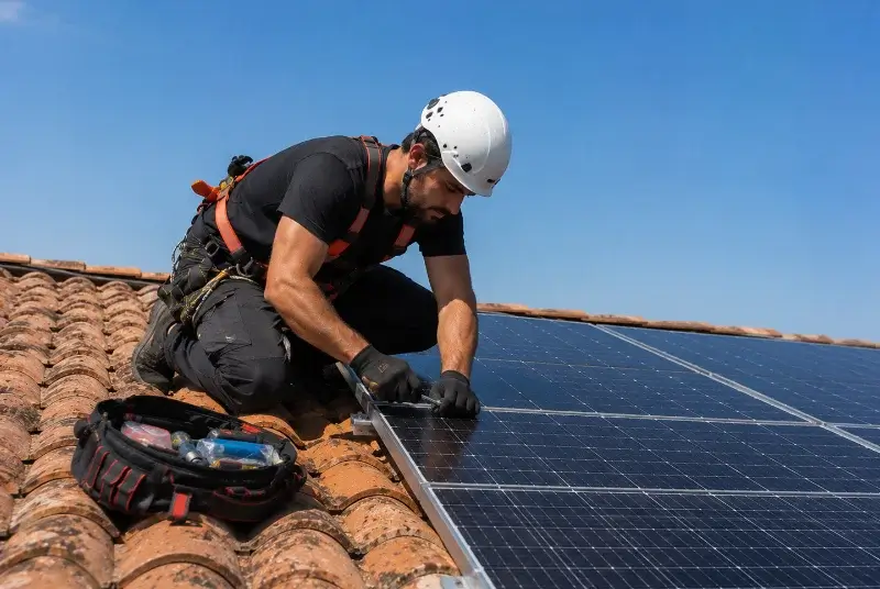 Maintenance et monitoring de panneaux solaires à Saint-Thomas