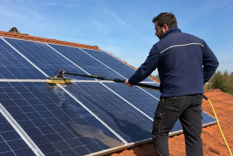 Nettoyage et entretien de panneaux solaires à Saint-Thomas